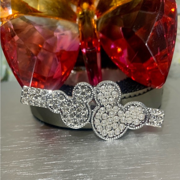 🍀PRENDEDOR DE CABELLO 🍀FIGURA DE CABEZA DE MICKEY🍀SILVER COLOR🍀#5MM - Picture 1 of 7